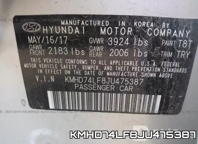 KMHD74LF8JU475387 фото 10