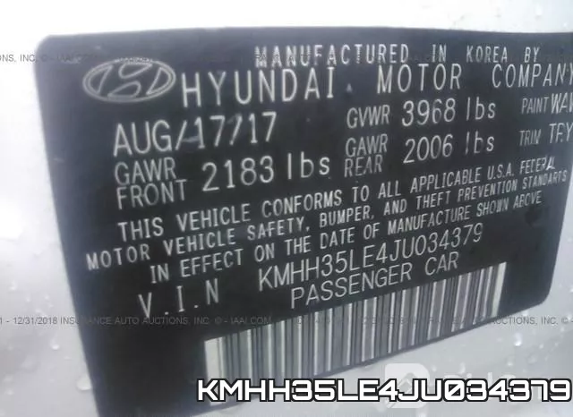 KMHH35LE4JU034379 фото 10