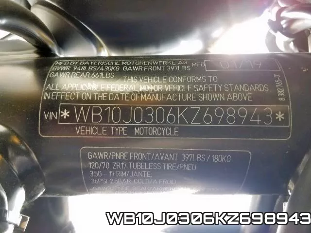 WB10J0306KZ698943 фото 2