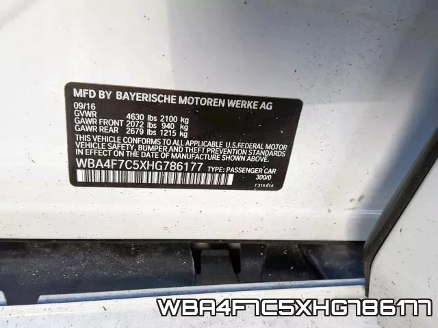 WBA4F7C5XHG786177 фото 2