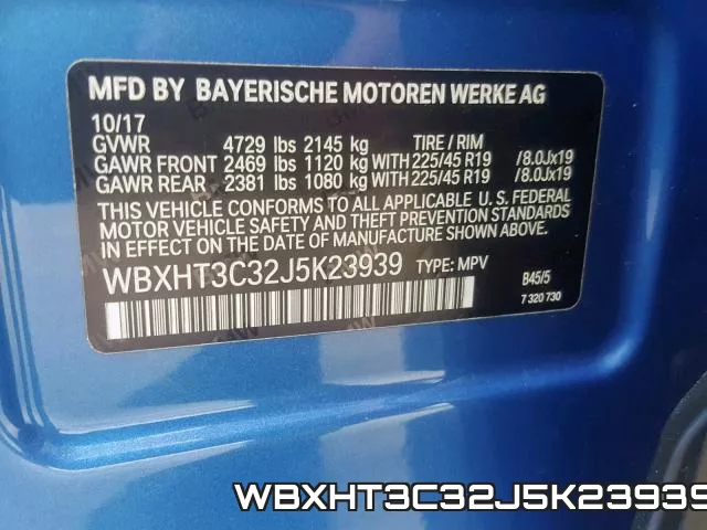 WBXHT3C32J5K23939 фото 2