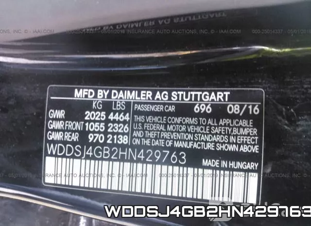 WDDSJ4GB2HN429763 фото 10