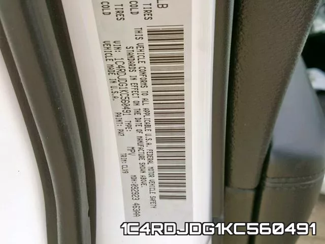 1C4RDJDG1KC560491 фото 2