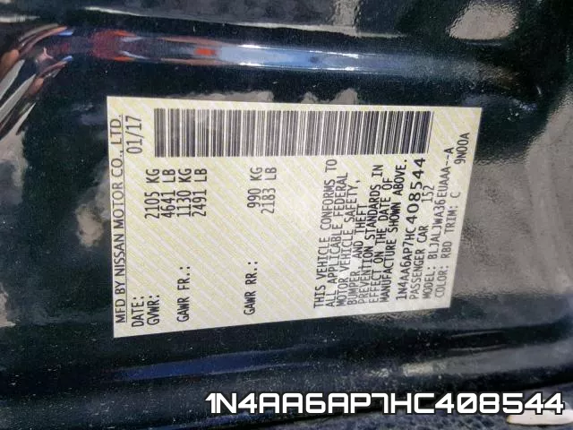 1N4AA6AP7HC408544 фото 2