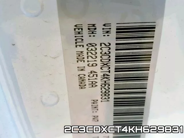 2C3CDXCT4KH629831 фото 2