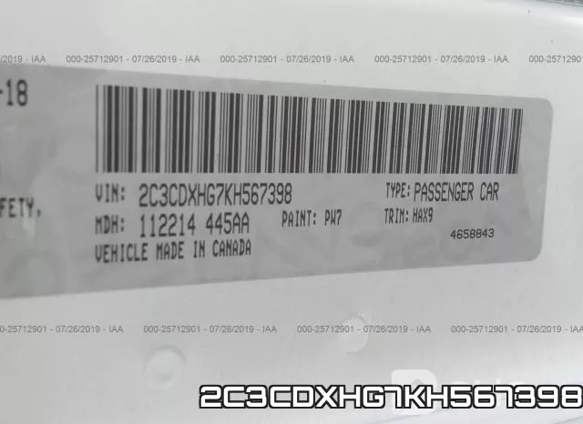 2C3CDXHG7KH567398 фото 10