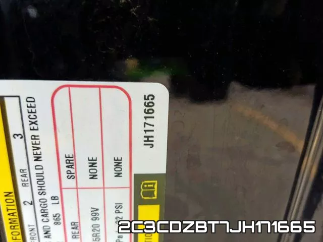 2C3CDZBT7JH171665 фото 2