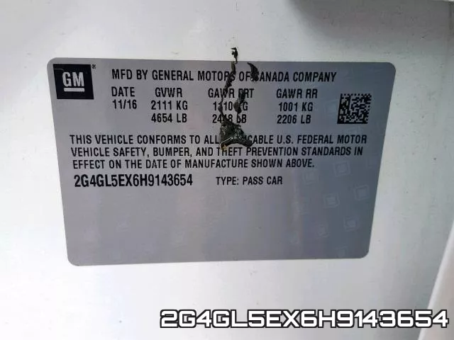 2G4GL5EX6H9143654 фото 2