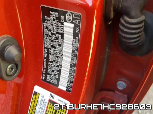 2T1BURHE7HC928603 фото 2