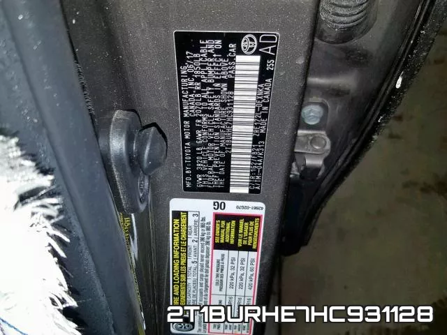 2T1BURHE7HC931128 фото 2