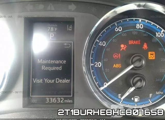 2T1BURHE8HC807658 фото 8