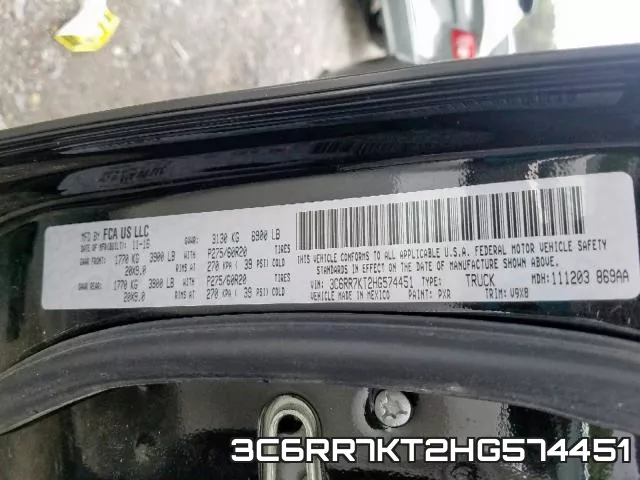 3C6RR7KT2HG574451 фото 2