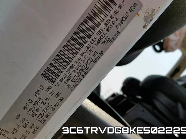 3C6TRVDG8KE502229 фото 2