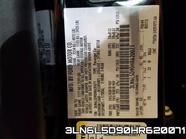 3LN6L5D90HR620071 фото 2