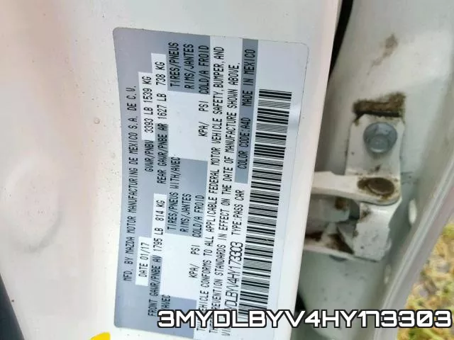 3MYDLBYV4HY173303 фото 2