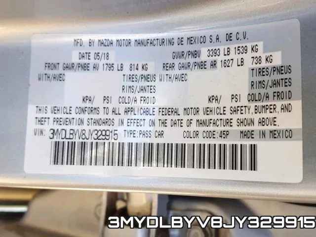 3MYDLBYV8JY329915 фото 2