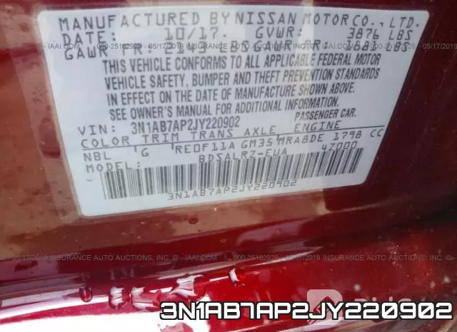 3N1AB7AP2JY220902 фото 10