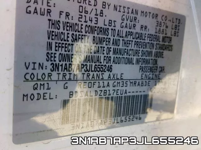 3N1AB7AP3JL655246 фото 2