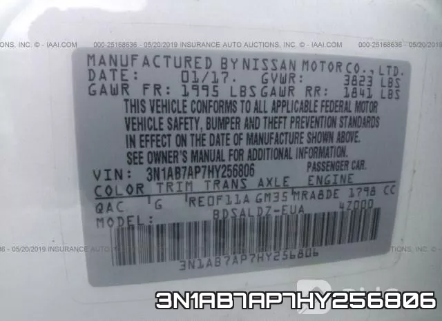 3N1AB7AP7HY256806 фото 10