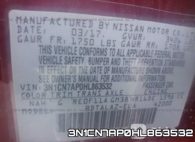 3N1CN7AP0HL863532 фото 10