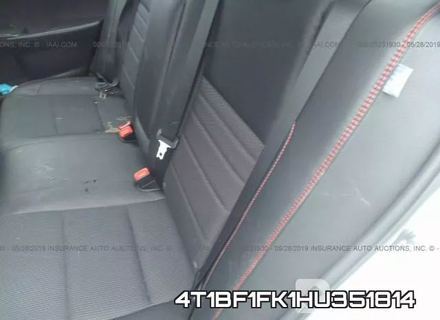 4T1BF1FK1HU351814 фото 9