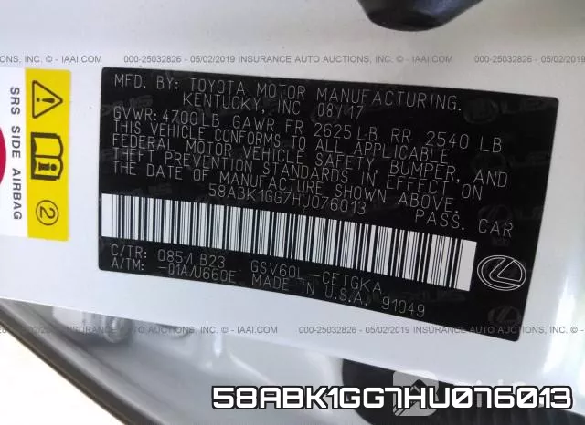 58ABK1GG7HU076013 фото 10