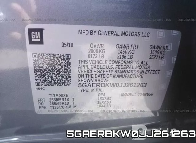 5GAERBKW0JJ261263 фото 10