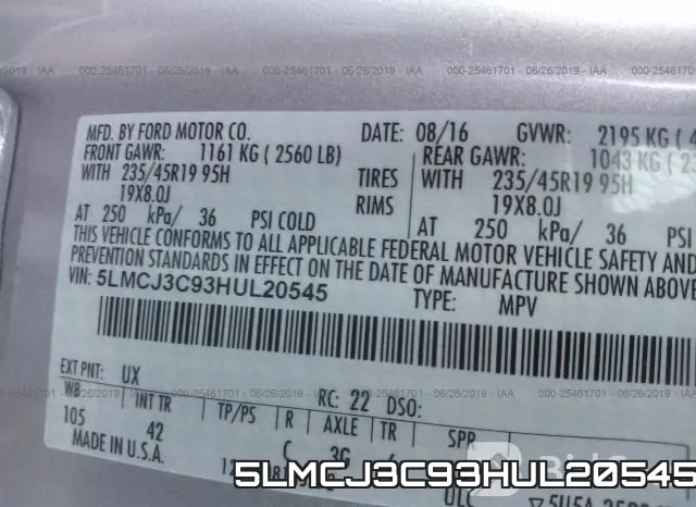 5LMCJ3C93HUL20545 фото 10