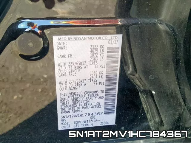 5N1AT2MV1HC784367 фото 2