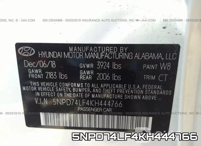 5NPD74LF4KH444766 фото 10