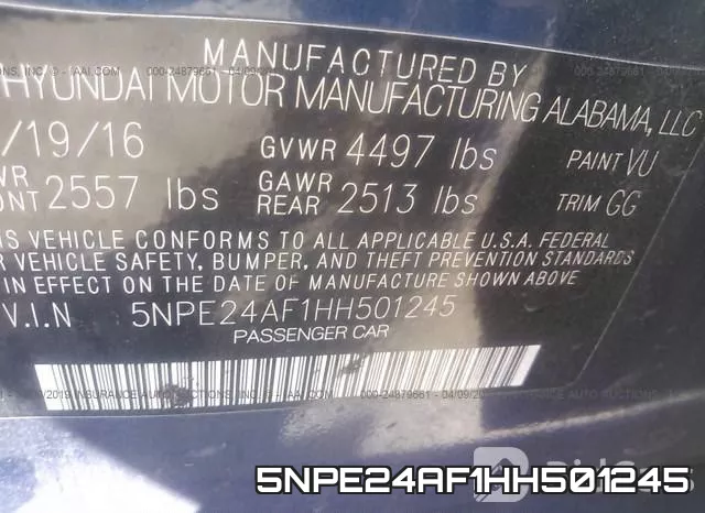 5NPE24AF1HH501245 фото 10