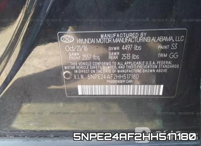 5NPE24AF2HH517180 фото 10