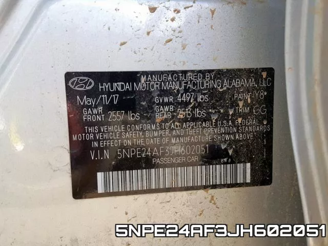5NPE24AF3JH602051 фото 2
