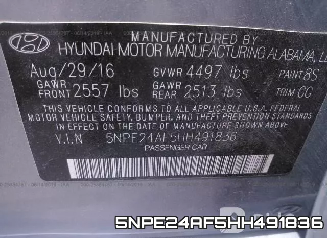 5NPE24AF5HH491836 фото 10