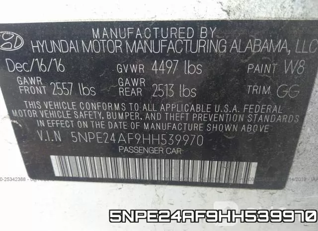 5NPE24AF9HH539970 фото 10