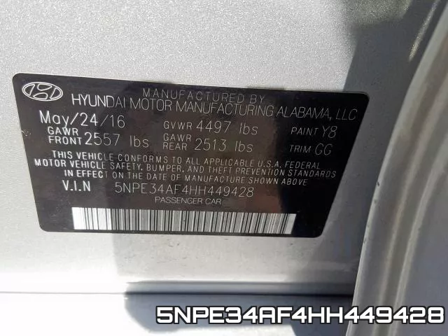 5NPE34AF4HH449428 фото 2