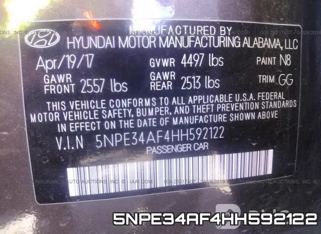 5NPE34AF4HH592122 фото 9