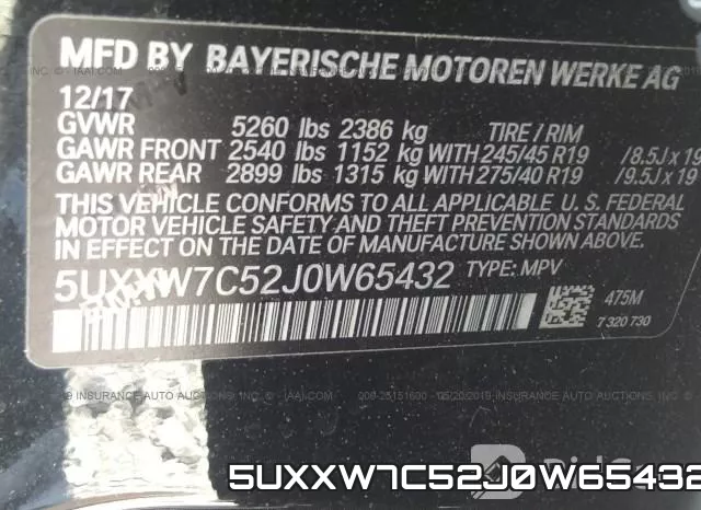 5UXXW7C52J0W65432 фото 10