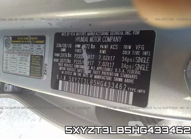 5XYZT3LB5HG433462 фото 10