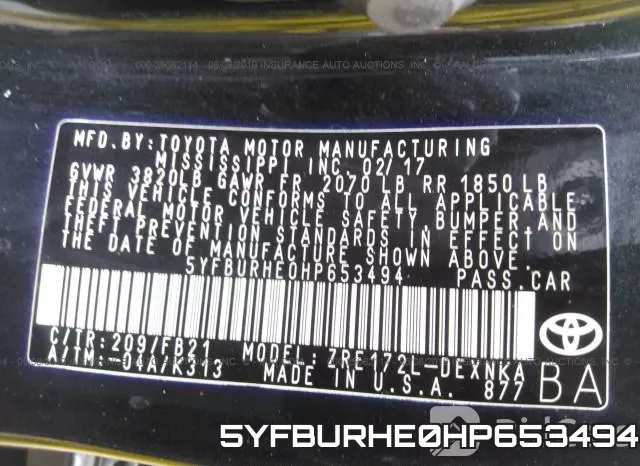 5YFBURHE0HP653494 фото 10