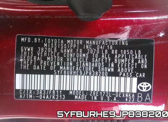 5YFBURHE9JP838200 фото 10
