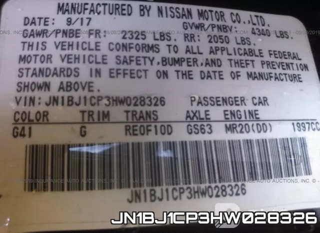 JN1BJ1CP3HW028326 фото 10