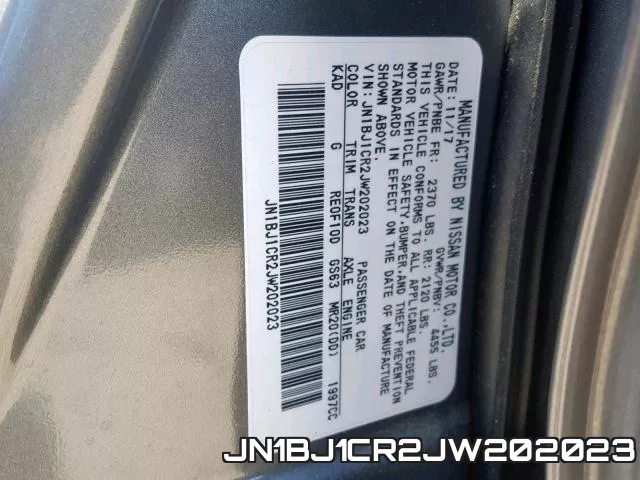 JN1BJ1CR2JW202023 фото 2