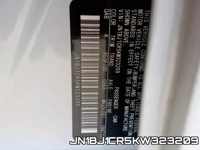 JN1BJ1CR5KW323209 фото 2