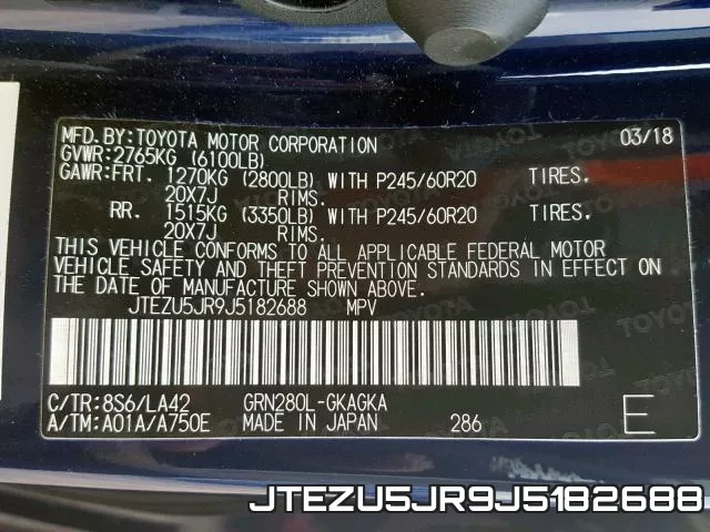 JTEZU5JR9J5182688 фото 2