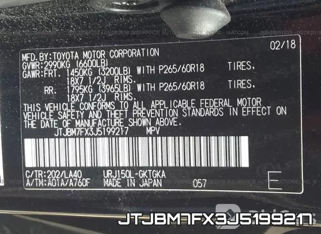 JTJBM7FX3J5199217 фото 10