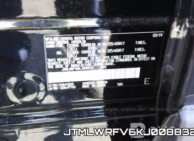 JTMLWRFV6KJ008832 фото 10
