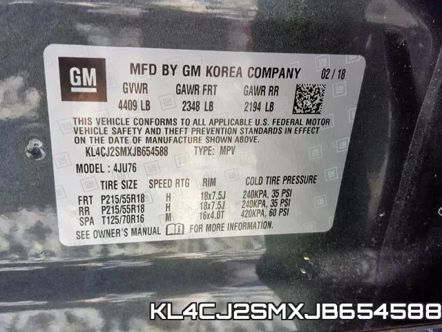 KL4CJ2SMXJB654588 фото 2