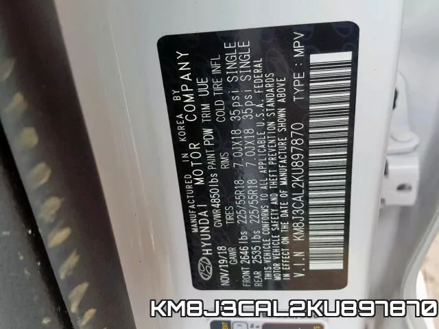 KM8J3CAL2KU897870 фото 2