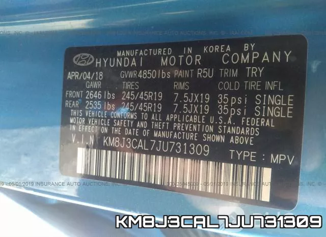 KM8J3CAL7JU731309 фото 10